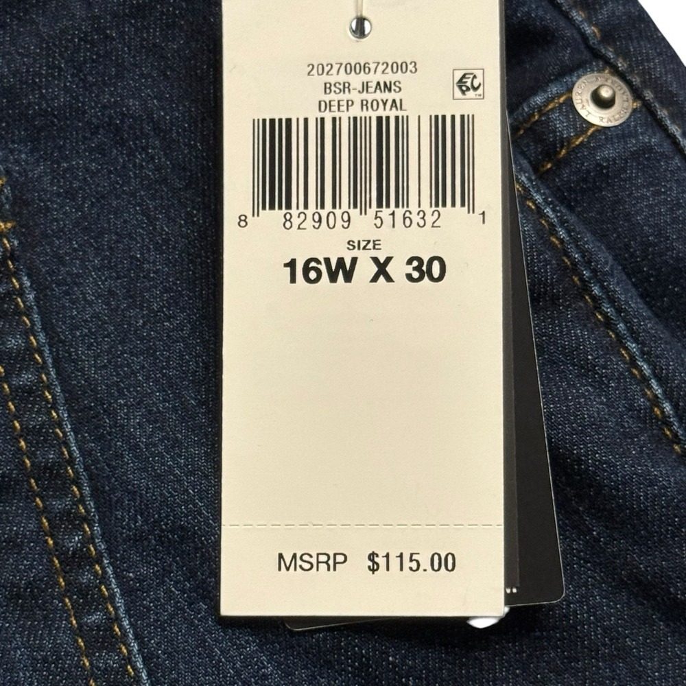 Lauren Ralph Lauren Women's Jeans Size 19‎ x 30 Mid-Rise Straight Leg Stretch - Picture 3 of 12